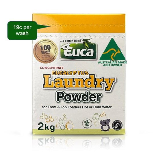 Premium Laundry Powder Concentrate Eucalyptus | 2kg Eco Box | made in Melbourne