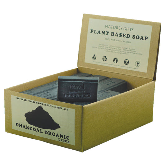 Plant Based Soap Charcoal (Organic Detox) 100g - Made in Australia