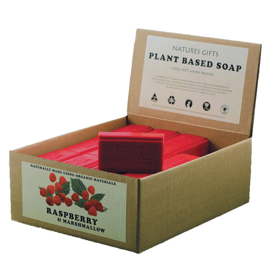 Plant Based Soap Raspberry & Marshmallow 100g - Made in Australia