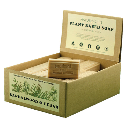 Plant Based Soap Sandalwood & Cedar 100g - Made in Australia