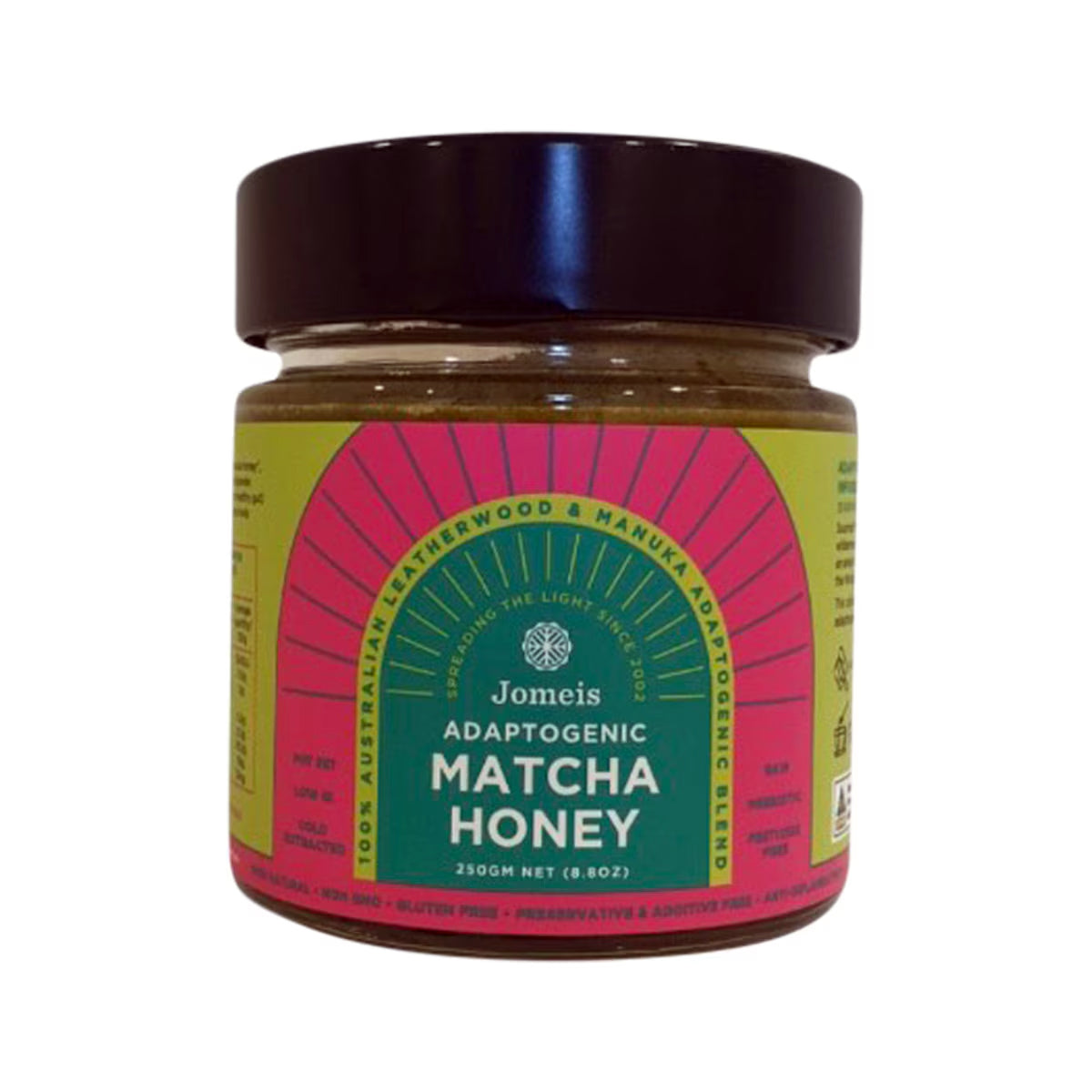 Jomeis Fine Foods Adaptogenic Honey Matcha 250g | made in Melbourne