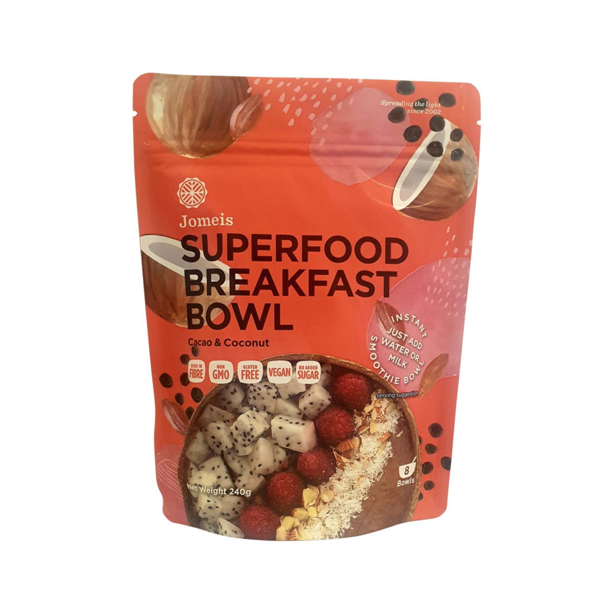 Superfood Breakfast Bowl Mix Cacao & Coconut 240g | made in Melbourne