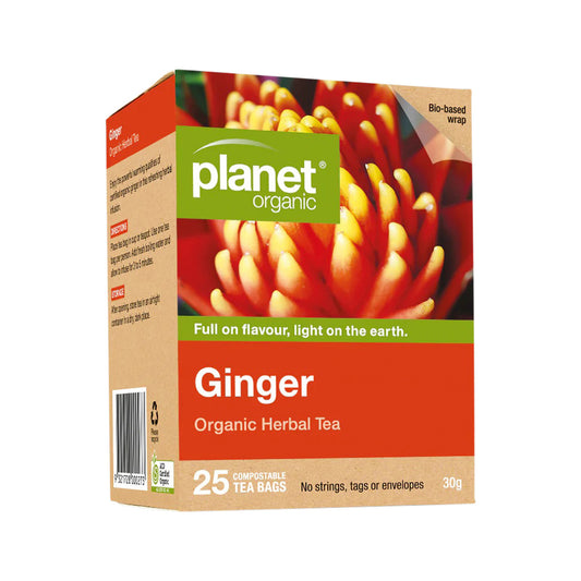 Planet Organic Organic Ginger Herbal Tea x 25 Tea Bags