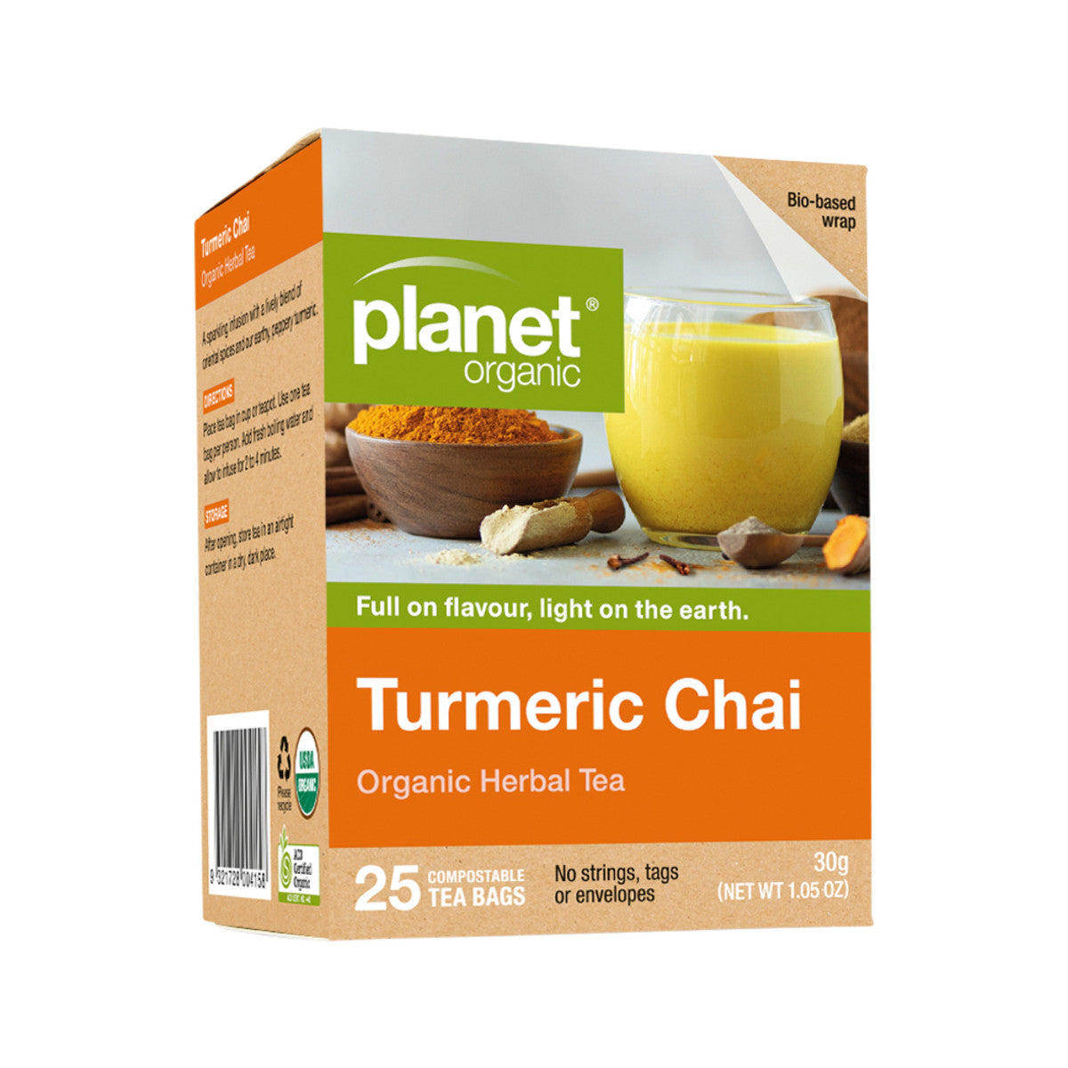 Planet Organic Organic Turmeric Chai Herbal Tea x 25 Tea Bags