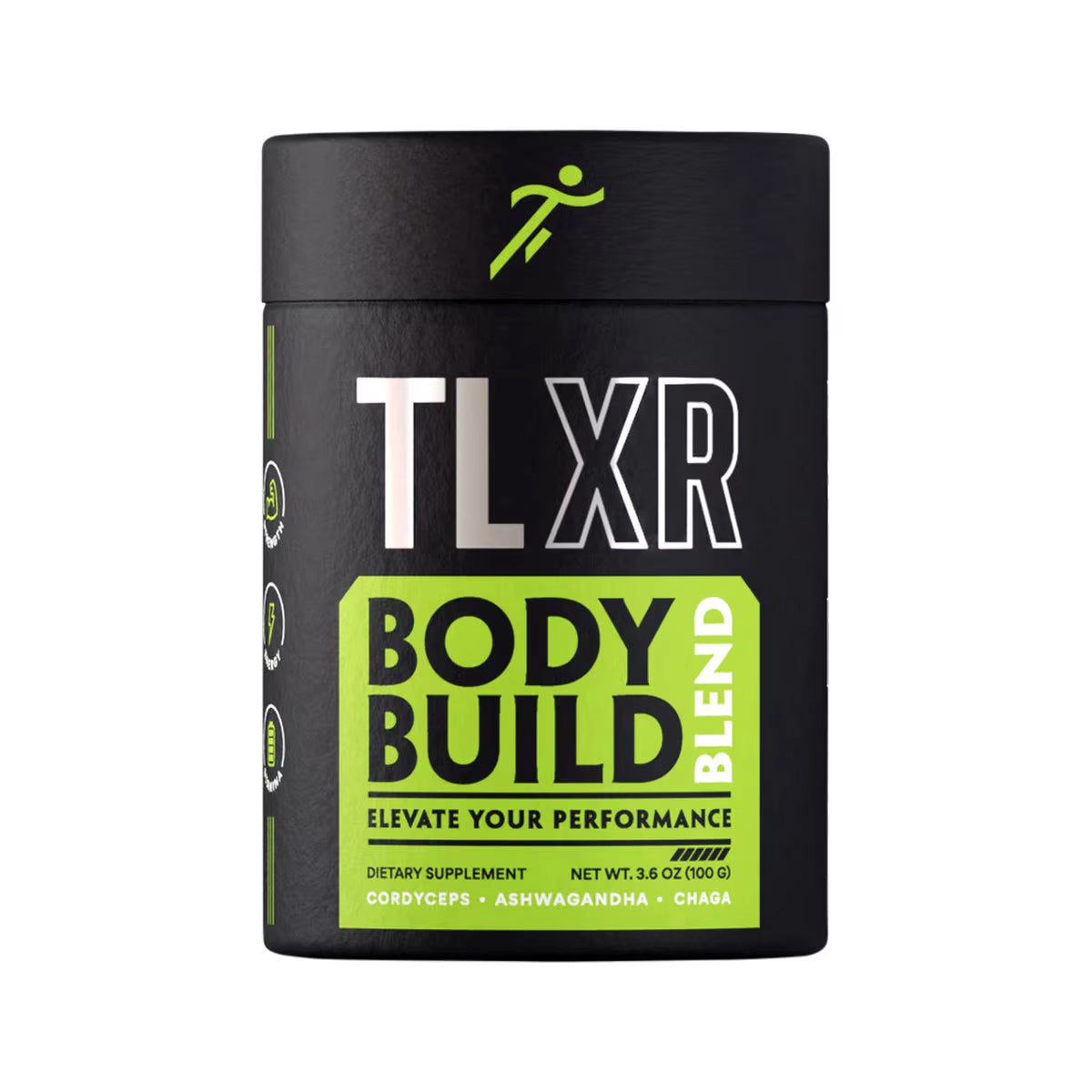 TLXR Body Build Blend Organic (Cordyceps Ashwagandha Chaga) 100g | packaged in Melbourne