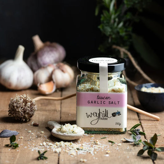 Tuscan Garlic Salt 150g Jar | made in South Gippsland