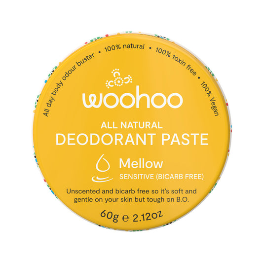 Woohoo Deodorant Paste Mellow (Sensitive) Tin 60g | made in Australia