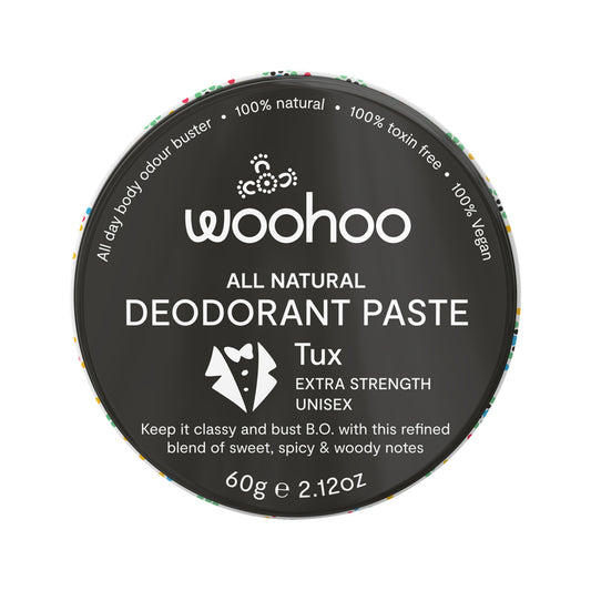 Woohoo Deodorant Paste Tux (Extra Strength) Tin 60g | made in Australia