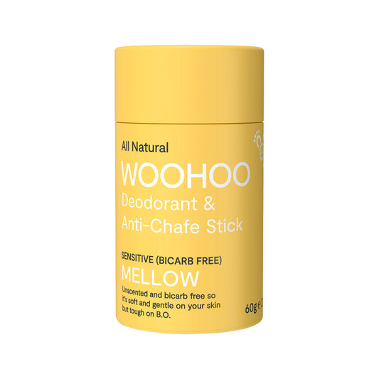 Woohoo Deodorant & Anti-Chafe Stick Mellow (Sensitive) 60g | made in Australia