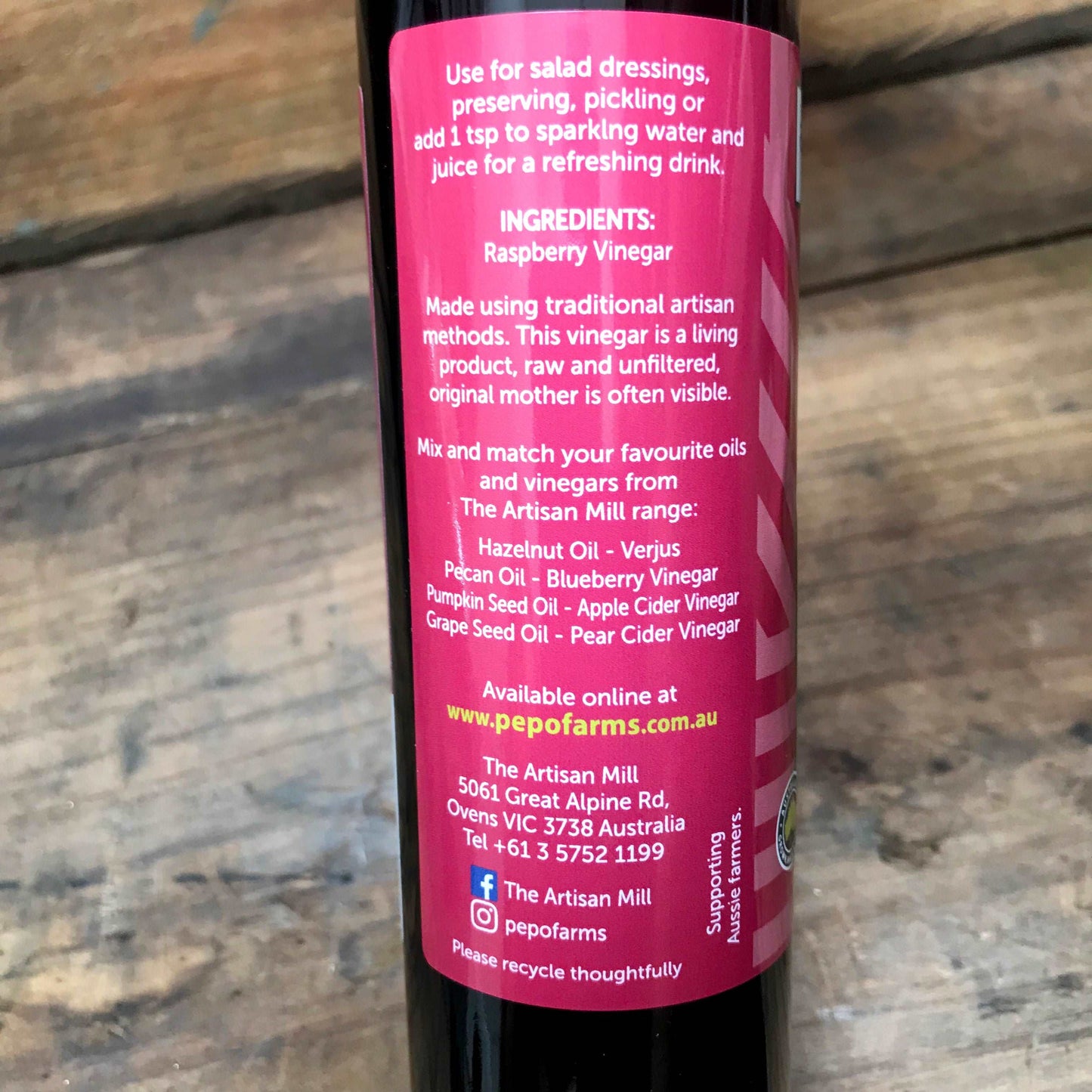 Raspberry Vinegar - 100% Australian