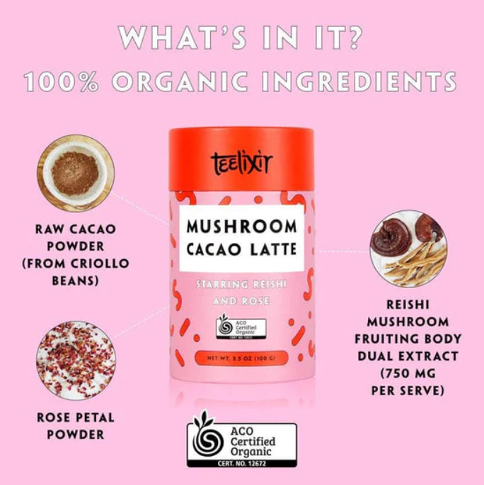 Mushroom Cacao Latte with Reishi | made in Australia