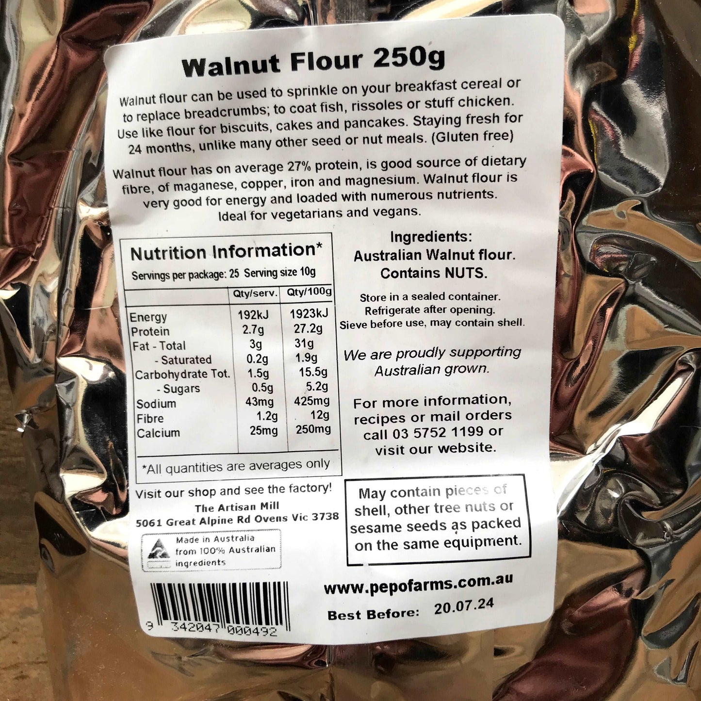 Walnut Flour - 100% Australian